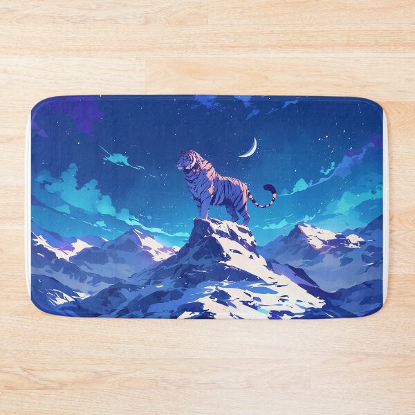 Item preview, Tiger on Mountain Under Starry Sky designed and sold by Christian Weiss.