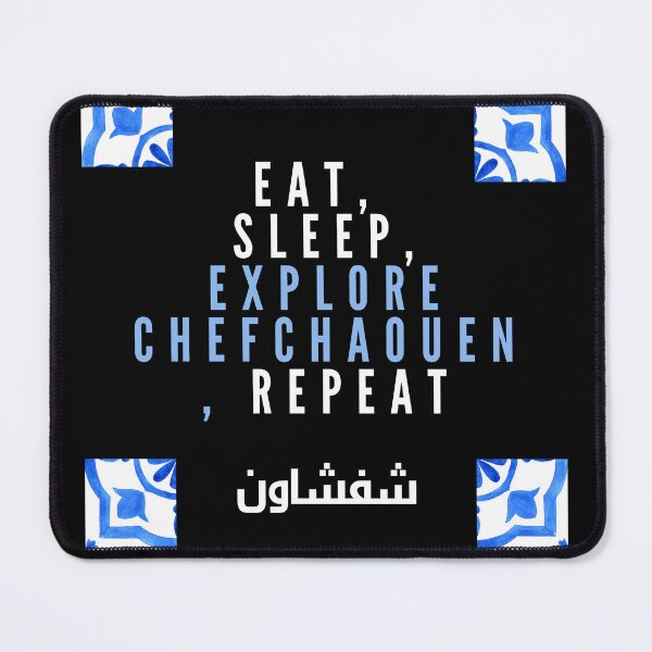 Item preview, Eat Sleep Explore Chefchaouen Repeat T-Shirt - Perfect for Adventurous Travelers designed and sold by Diido17.