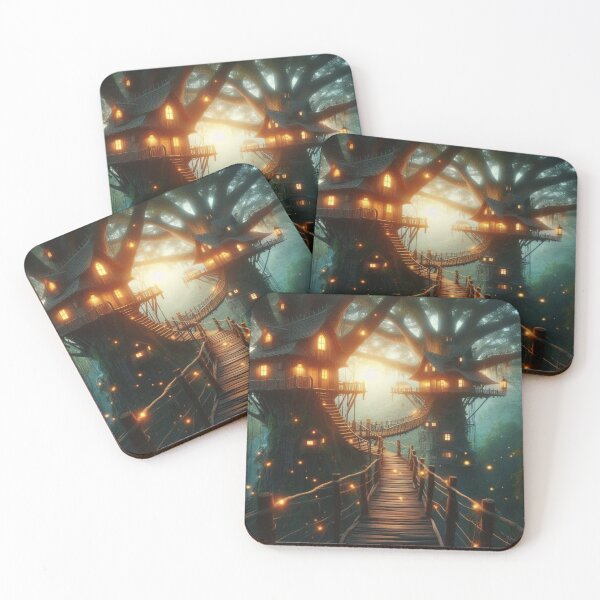 Item preview, glowing lanterns in the trees designed and sold by Dominika Farkašová.