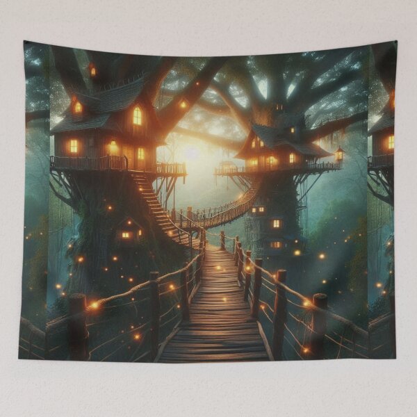 Item preview, glowing lanterns in the trees designed and sold by Dominika Farkašová.