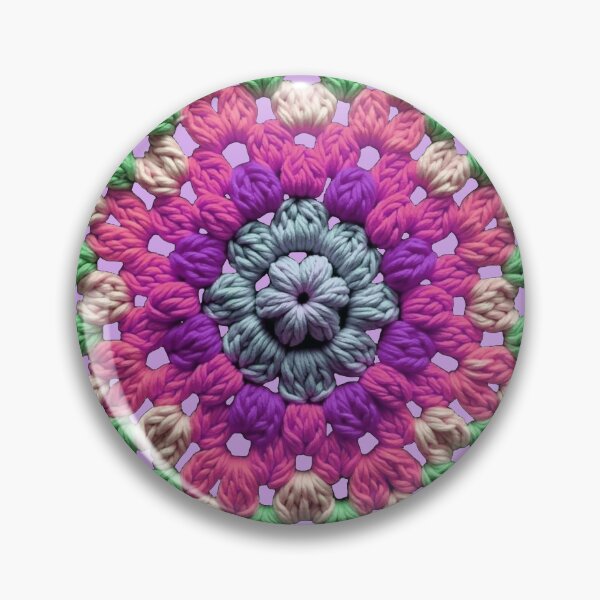 Item preview, Granny Square Crochet Pattern Seventies Retro 12 designed and sold by taiche.