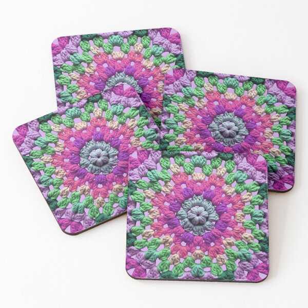 Item preview, Granny Square Crochet Pattern Seventies Retro 12 designed and sold by taiche.