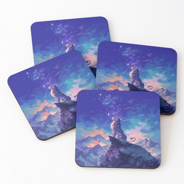 Item preview, Tiger on Mountain Gazing at Starry Sky designed and sold by Christian Weiss.