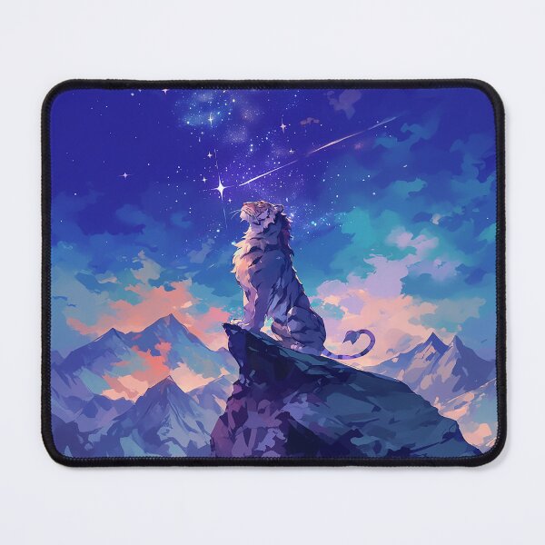 Item preview, Tiger on Mountain Gazing at Starry Sky designed and sold by Christian Weiss.