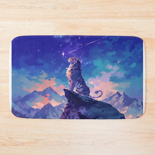 Item preview, Tiger on Mountain Gazing at Starry Sky designed and sold by Christian Weiss.