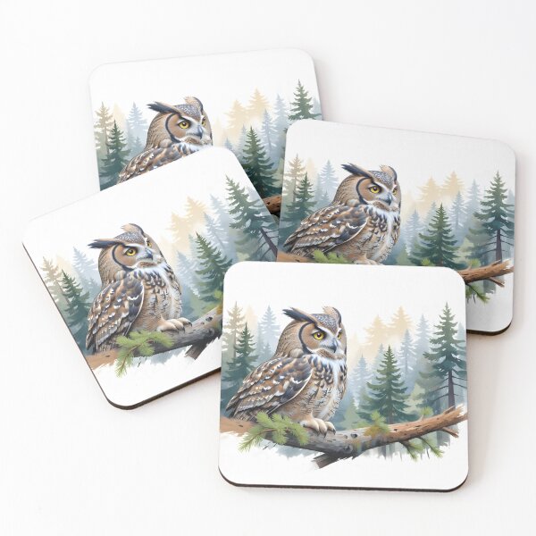 Item preview, Watercolor Owl Wildlife designed and sold by PixelRoots.