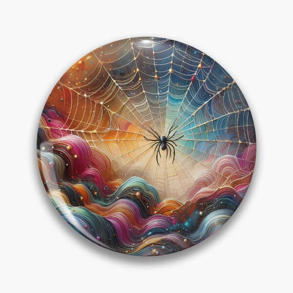 Item preview, Colorful Spiderweb  designed and sold by Visual Nomad Club.