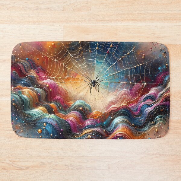 Item preview, Colorful Spiderweb  designed and sold by Visual Nomad Club.