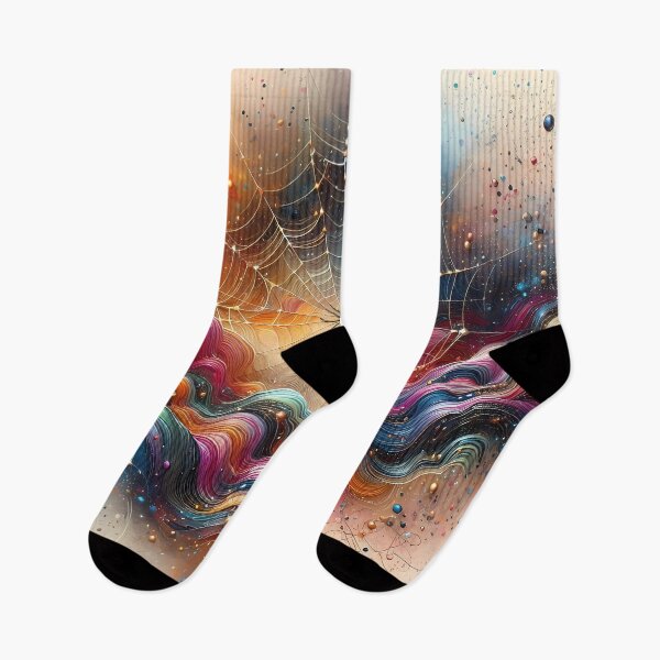Item preview, Colorful Spiderweb  designed and sold by Visual Nomad Club.