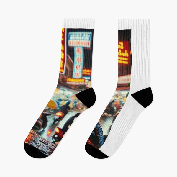 Item preview, Night Gecko Overlooking Vibrant Southeast Asian Street designed and sold by NocturnalNook.