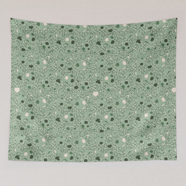 Item preview, Modern soap bubbles in a green atmosphere designed and sold by Na-Tasch-A.