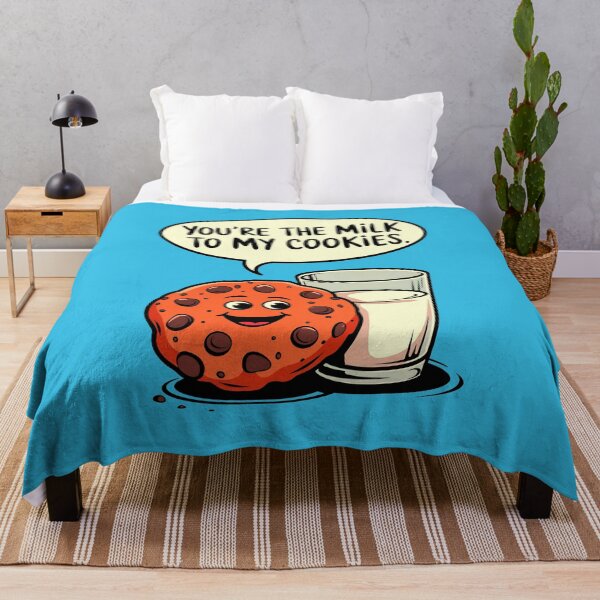 Item preview, You're The Milk To My Cookies Funny Food Quote designed and sold by TheArtOfPat.