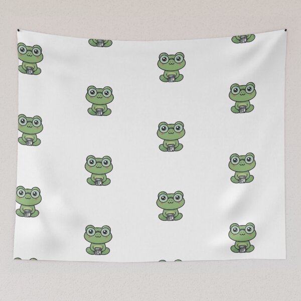 Item preview, A Cute Accountant Frog with Glasses Holding Calculator designed and sold by DWorriBHappi.