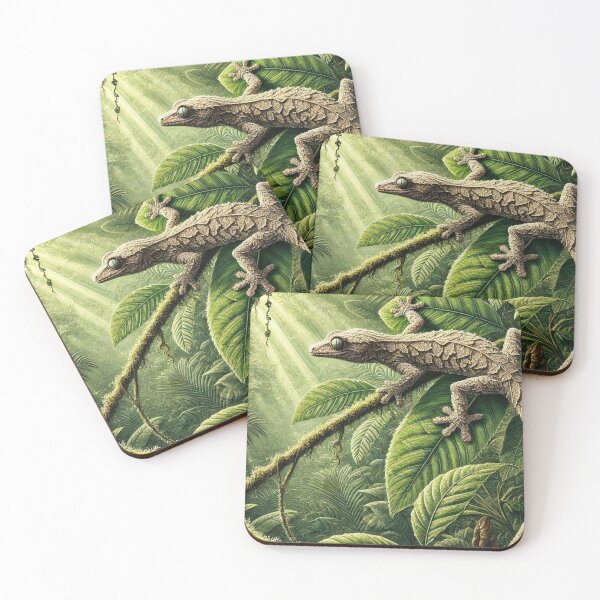 Item preview, Leaf-Tailed Gecko Camouflage – Hidden in Madagascar Jungle designed and sold by NocturnalNook.