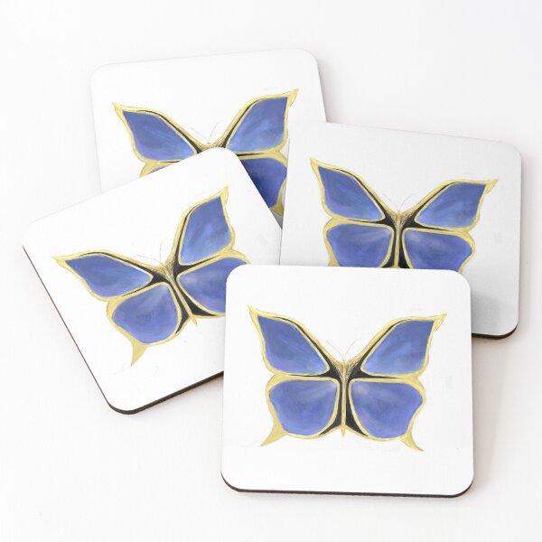 Item preview, Blue Butterfly with Metallic Trim  designed and sold by pen-art-ink.