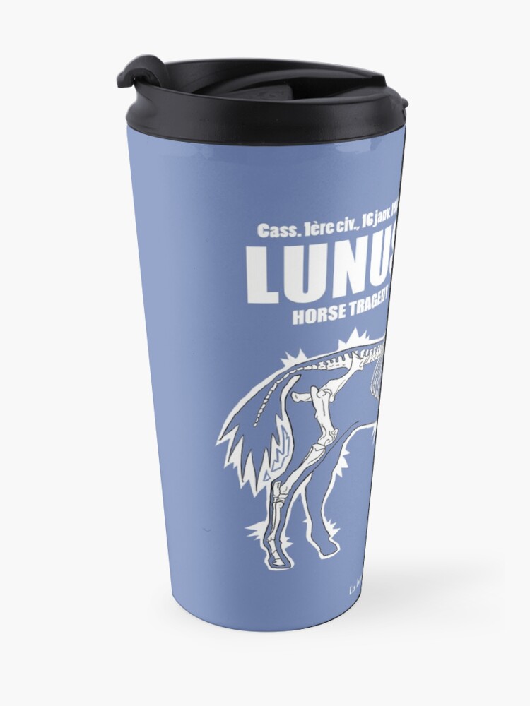 Mug isotherme ''LUNUS , horse tragedy' : autre vue