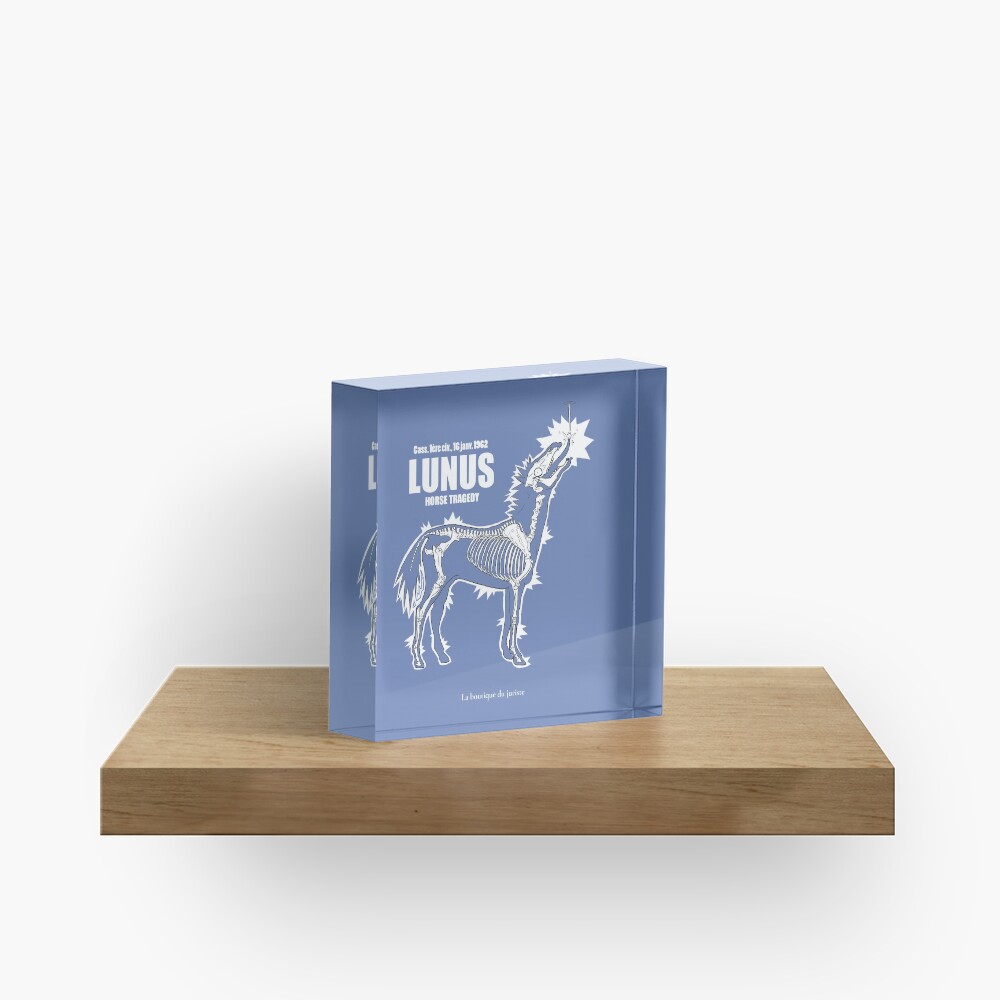 Bloc acrylique « LUNUS , horse tragedy»