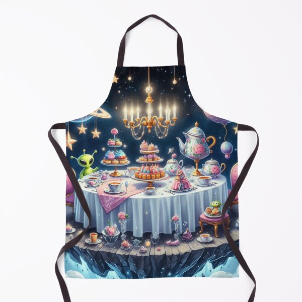 Item preview, Whimsical tea party in space designed and sold by Dominika Farkašová.