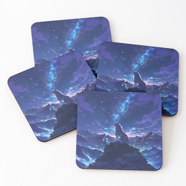 Item preview, Tiger with Long Mane on Mountain and Starry Sky designed and sold by Christian Weiss.