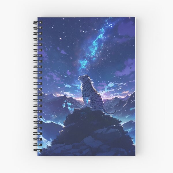 Item preview, Tiger with Long Mane on Mountain and Starry Sky designed and sold by Christian Weiss.