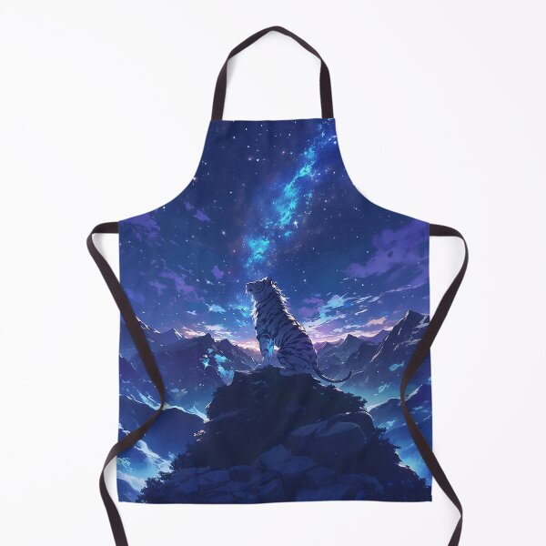 Item preview, Tiger with Long Mane on Mountain and Starry Sky designed and sold by Christian Weiss.