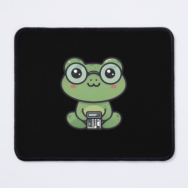 Item preview, A Cute Accountant Frog with Glasses Holding Calculator designed and sold by DWorriBHappi.