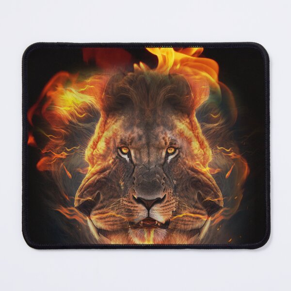 Item preview, Lion Face Ghostly Fire Image designed and sold by Patrick J Land.