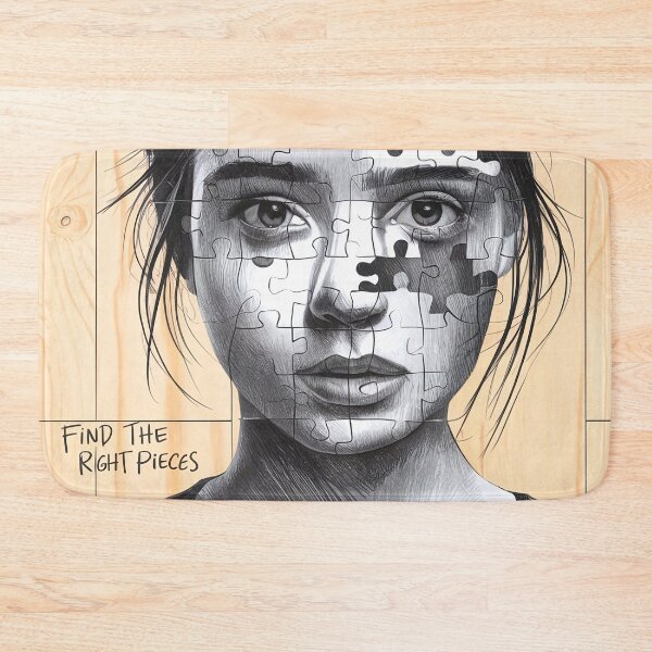 Item preview, Puzzle Portrait of a Young Woman designed and sold by ZetaDream.