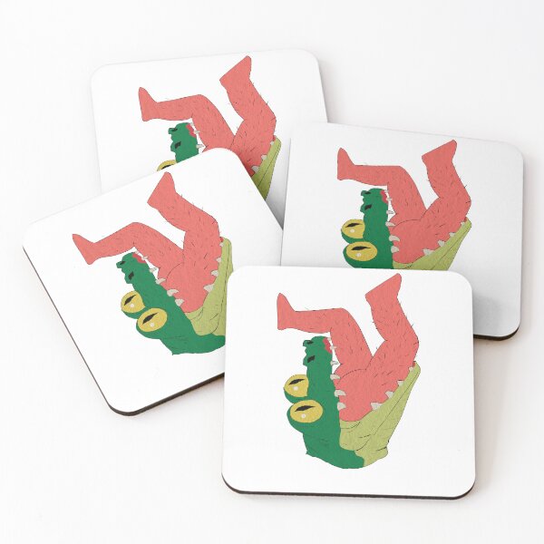 Item preview, Crocodile Eating Legs Funny Cartoon designed and sold by Coli-man.