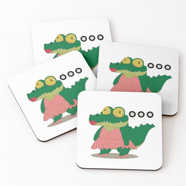Item preview, Confused Crocodile in a Dress Funny Cartoon designed and sold by Coli-man.