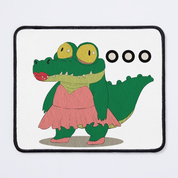 Item preview, Confused Crocodile in a Dress Funny Cartoon designed and sold by Coli-man.