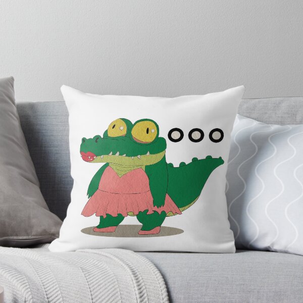 Item preview, Confused Crocodile in a Dress Funny Cartoon designed and sold by Coli-man.