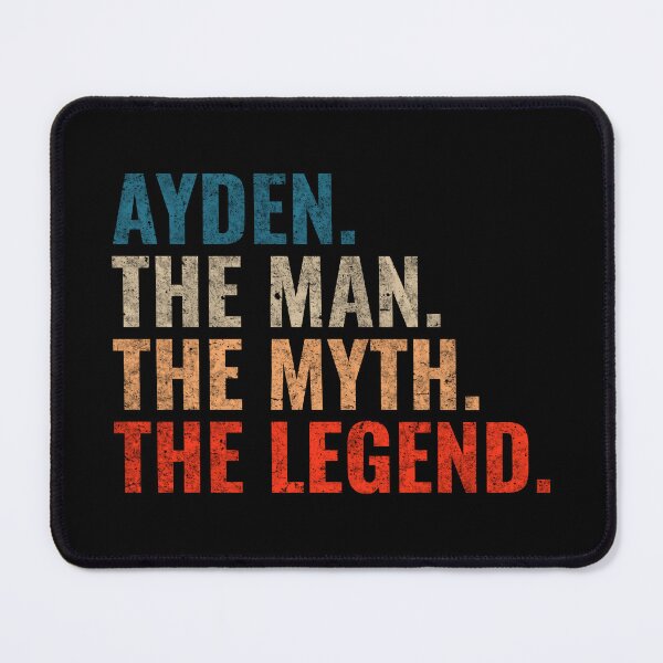 Item preview, Ayden The Man The Myth The Legend Ayden Name Retro 70s distress designed and sold by Teelogic.