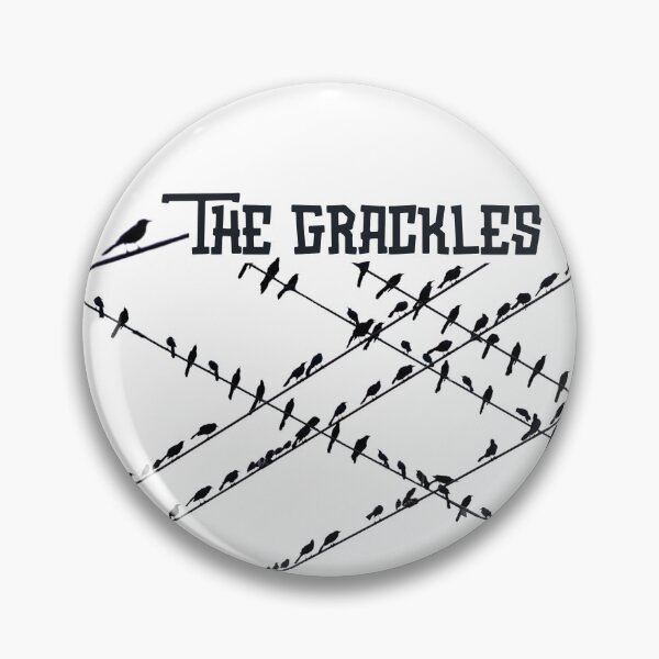 Item preview, The Grackles : Austin, TX : Black and White Retro designed and sold by TRVLR Designs.