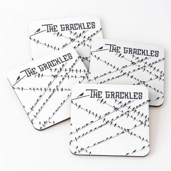 Item preview, The Grackles : Austin, TX : Black and White Retro designed and sold by TRVLR Designs.
