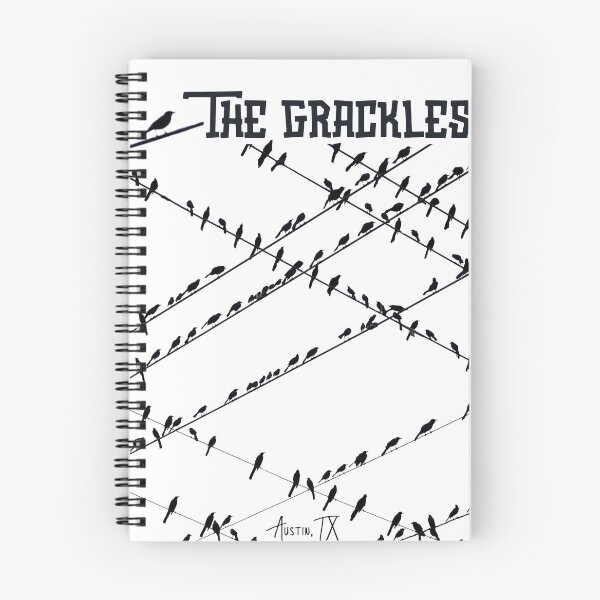 Item preview, The Grackles : Austin, TX : Black and White Retro designed and sold by TRVLR Designs.