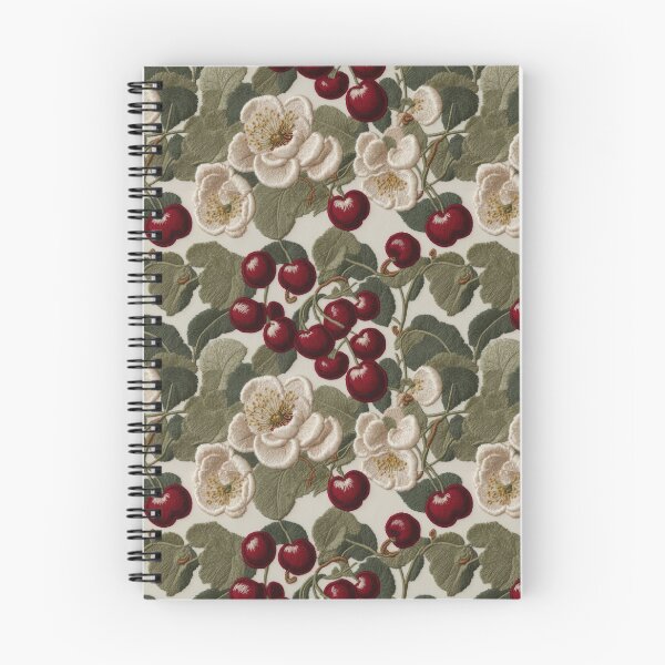 Artikelvorschau, Künstliche Stickerei Rote Kirschblüte entworfen und verkauft von FlowerMeFlorals.