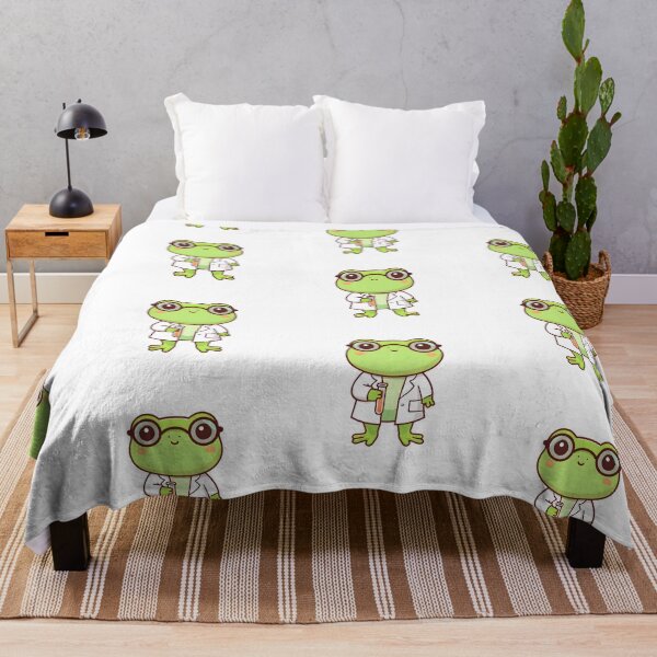 Item preview, A Cute Scientist Frog designed and sold by DWorriBHappi.