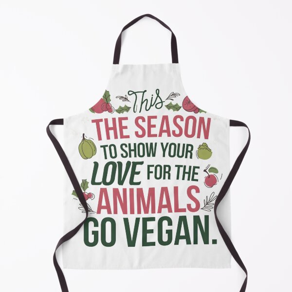 Item preview, This Is the Season to Show Your Love for Animals - Go Vegan designed and sold by ArtfullyJua.