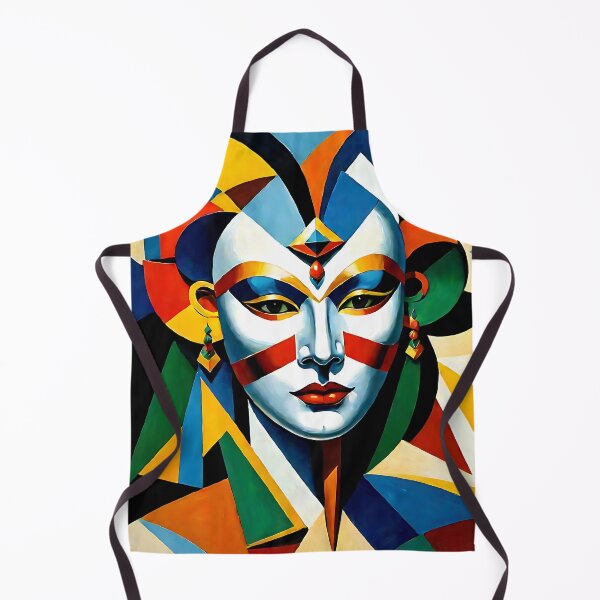 Item preview, Venetian Masquerade, Venice Masks Collection Cubism Art No:12 designed and sold by SofyaliArt.