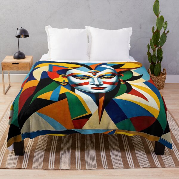 Item preview, Venetian Masquerade, Venice Masks Collection Cubism Art No:12 designed and sold by SofyaliArt.