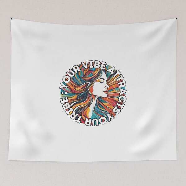 Item preview, Your Vibe Attracts Your Tribe designed and sold by AmethystStreet.