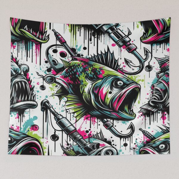 Item preview, falcon88 "Urban Fish Frenzy" designed and sold by Imaginarium of Chaos falcon88 .