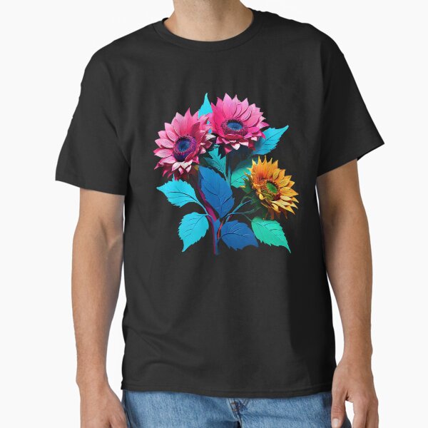 Item preview, Bright multicolored sunflowers designed and sold by Tchoice.