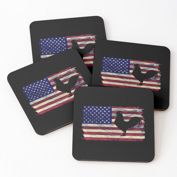 Item preview, Patriotic Rooster | USA Flag Gamefowl Pride | Vintage US Flag Cock Fight designed and sold by DesignDazzles.