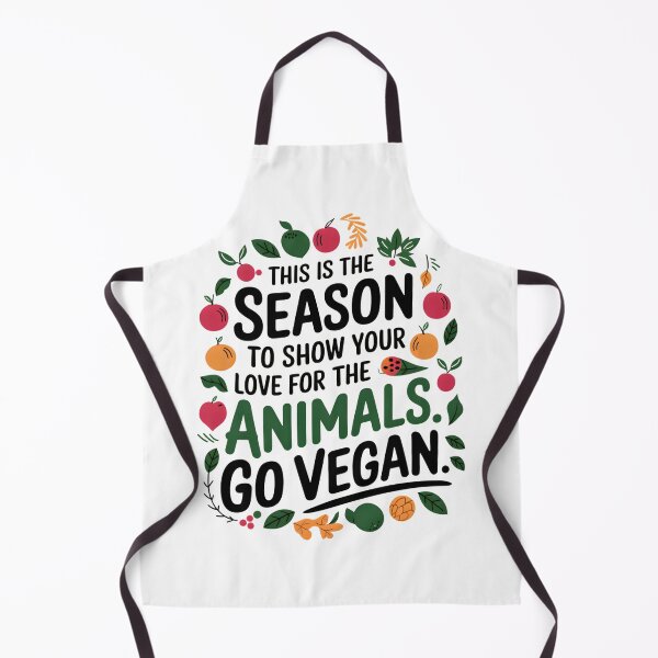 Item preview, This Is the Season to Show Your Love for Animals - Go Vegan designed and sold by ArtfullyJua.