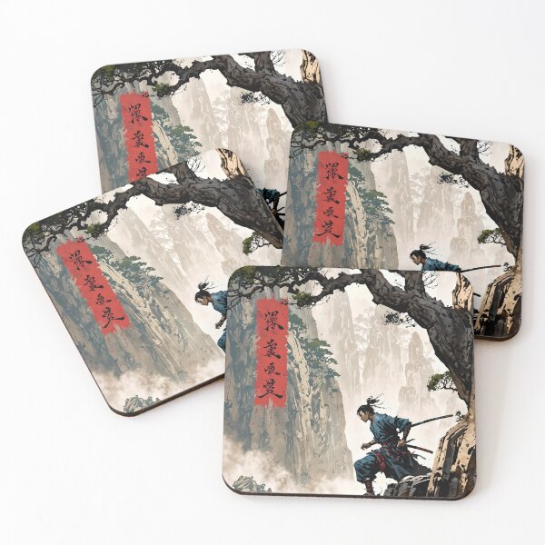 Item preview, samurai under a tree -Japanese art designed and sold by Artineer.