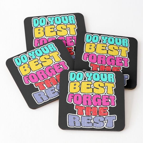Item preview, DO YOUR BEST FORGET THE REST retro motivational never give up super focused design designed and sold by Jt41.