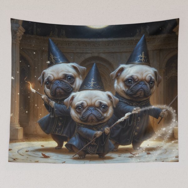Item preview, Pugs Wizards designed and sold by AliceWhiteDF.