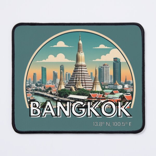 Item preview, Bangkok City Retro Vintage T-Shirt designed and sold by 1MoreTee.